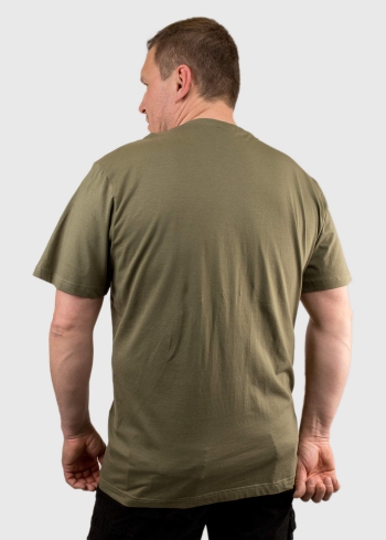 Aurelio Lielo izmēru haki vīriešu t-krekls - back