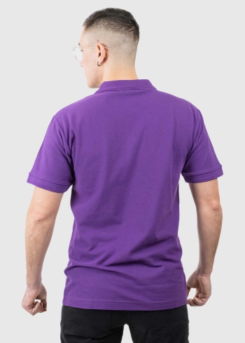Ermanno violets vīriešu polo krekls - back