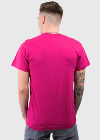 Aurelio Simple tumši rozā vīriešu t-krekls - back