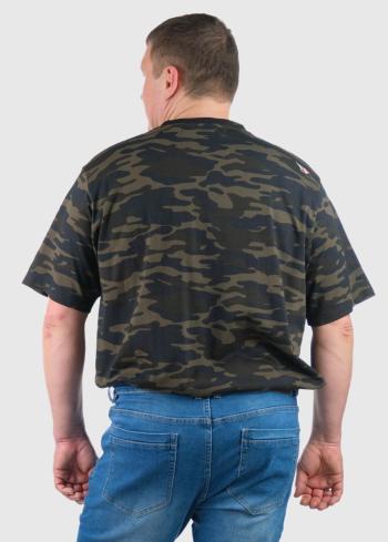 Italo Lielo izmēru kamuflāžas vīriešu t-krekls - back