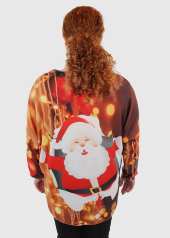 Amelia Lielo izmēru džemperis ar rakstu - back