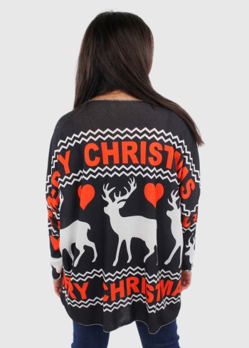 Amore džemperis ar krāsainu rakstu - back