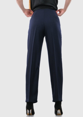 Claretta tumši zilas sieviešu bikses - back