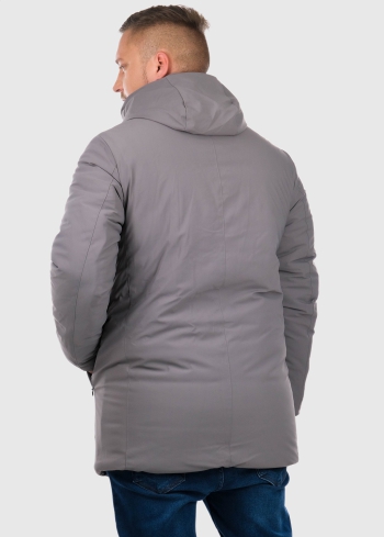 Latvijā ražota Lielo izmēru Premium jaka ar kapuci - back