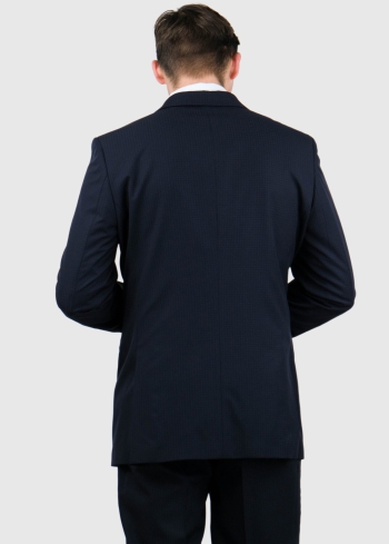 Lando tumši zils klasisks jaunvilnas uzvalks - back