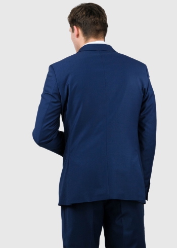 Ladislao zils vīriešu klasisks uzvalks ar vilnu - back