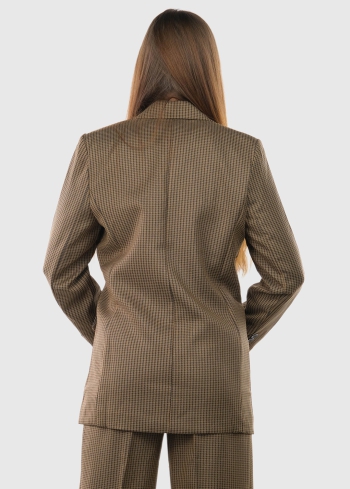 Mirella dzeltena sieviešu žakete ar pogām - back