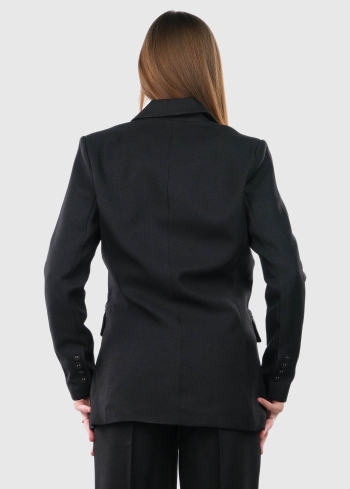 Clelia melna sieviešu žakete ar pogām - back