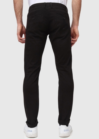 Marino melnas vīriešu bikses ar kabatām - back