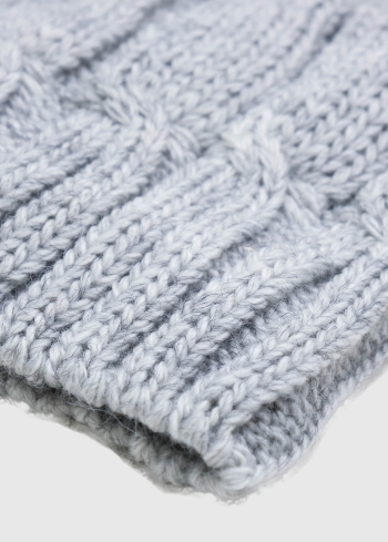 Feliciana pelēka adīta cepure - back