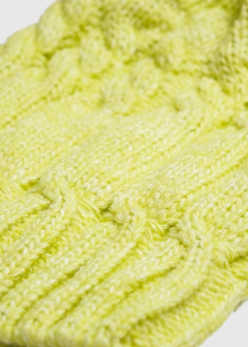 Feliciana zaļa adīta cepure - back