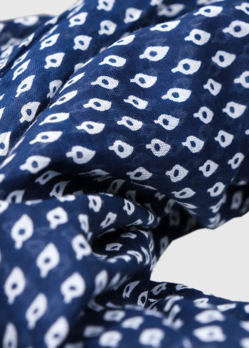 Annibale zila šalle ar rakstu - back