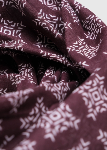 Angiolo brūna šalle ar printu - back