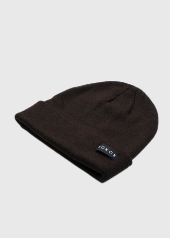 Romina tumši brūna cepure ar logotipu - back