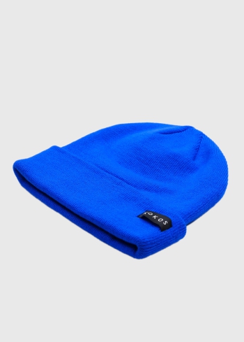 Romina neona zila cepure ar logotipu - back