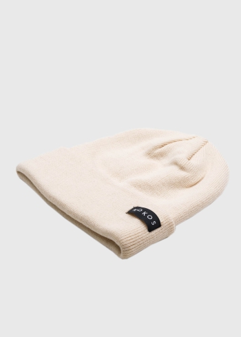 Romina bēša cepure ar logotipu - back