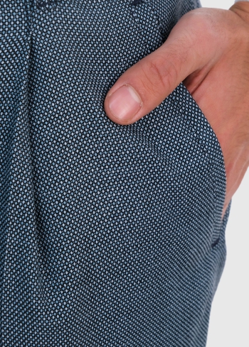 Manfredo Slim Fit zilas vīriešu bikses - back