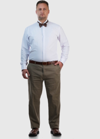 Lotario Lielo izmēru bēšas vīriešu bikses - back