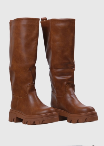 Emiliana brūni sieviešu zābaki - back