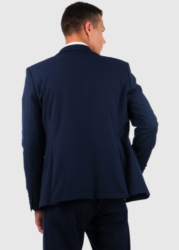 Alfio tumši zils pieguļošais uzvalks - back