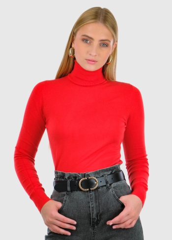 Perla sarkana sieviešu bītlene - back