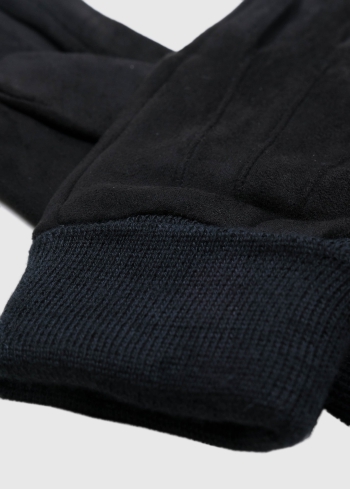 Leopoldo melni vīriešu cimdi - back