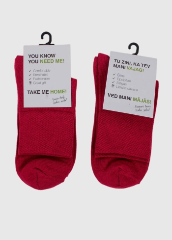 Felicia sarkanas sieviešu zeķes - back