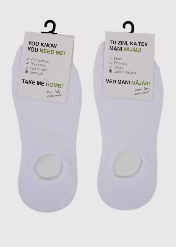 Damiano baltas vīriešu īsās zeķes - back