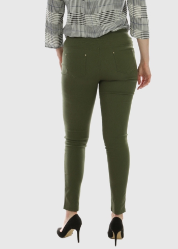 Neiva Lielo izmēru haki sieviešu bikses - back