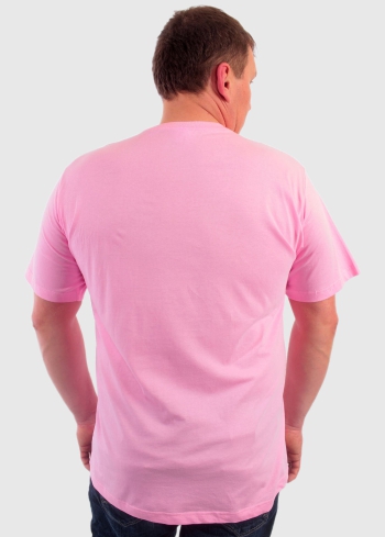 Aurelio Lielo izmēru rozā vīriešu t-krekls - back