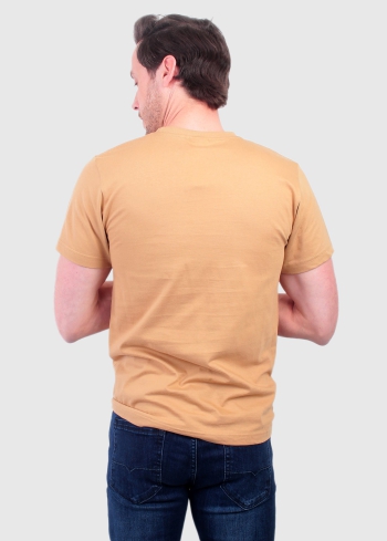 Aurelio Simple smilškrāsas vīriešu t-krekls - back