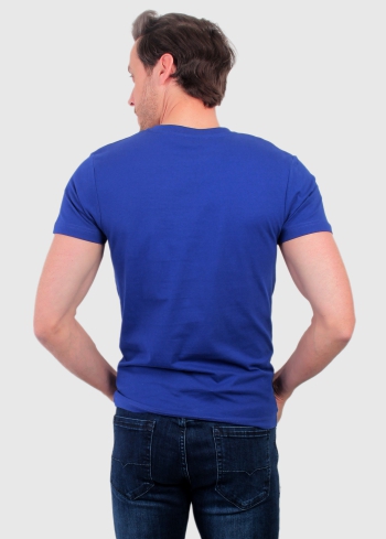 Celso Slim Fit zils vīriešu t-krekls - back