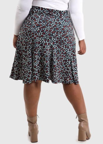 Addolorata Lielo izmēru svārki ar rakstu - back