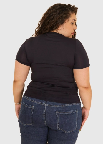 Ada Lielo izmēru tumši zils t-krekls - back