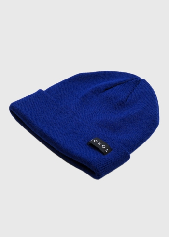 Romina zila cepure ar logotipu - back