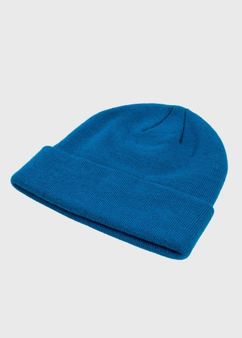 Romina zila cepure ar logotipu - back