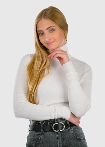 Perla balta sieviešu bītlene - back