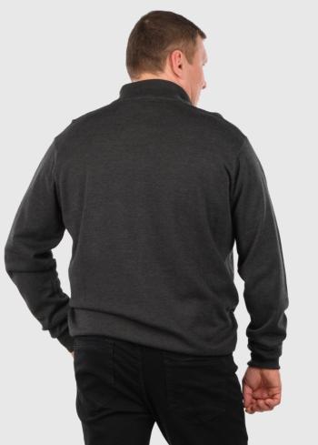 Adolfo Lielo izmēru pelēks silts džemperis - back