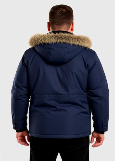 Jacopo Plus Size izmēru zila parka - back