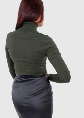 Perla haki sieviešu bītlene - back