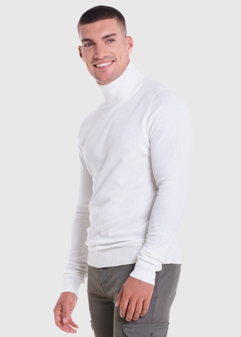 Generoso balta vīriešu bītlene - back