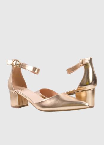 Dionisia bēšas kurpes ar siksniņu apkārt potītei - back