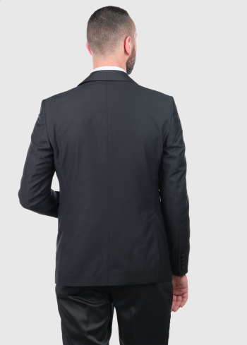 Adolfo melns pieguļošais uzvalks - back