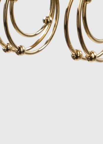 Alfonsina zelta krāsas sieviešu auskari - back