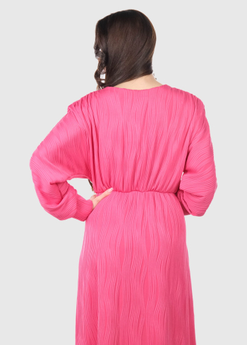 Alberta rozā gara vakarkleita - back