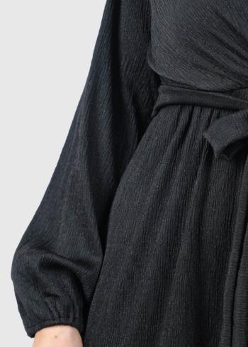 Agostina melna īsa vakarkleita - back