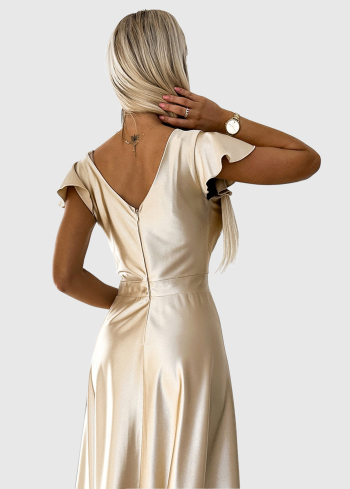 Licia bēša gara vakarkleita - back