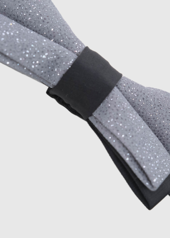 Gian pelēks vīriešu tauriņš ar spīdumiem - back