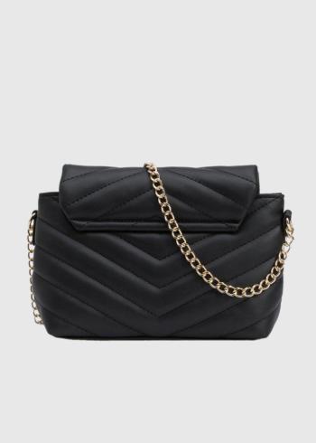 Ebe melna sieviešu soma ar rokturi-ķēdīti  - back