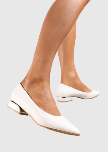 Gina baltas sieviešu kurpes - back